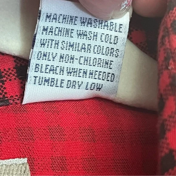 Frontier Classics Red Gingham Ruffle Bib Blouse – Size L Western Victorian Style - Picture 8 of 10